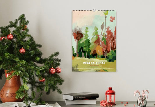 2024 Art Calendar by Elisabeth Svendby - Abstract forests